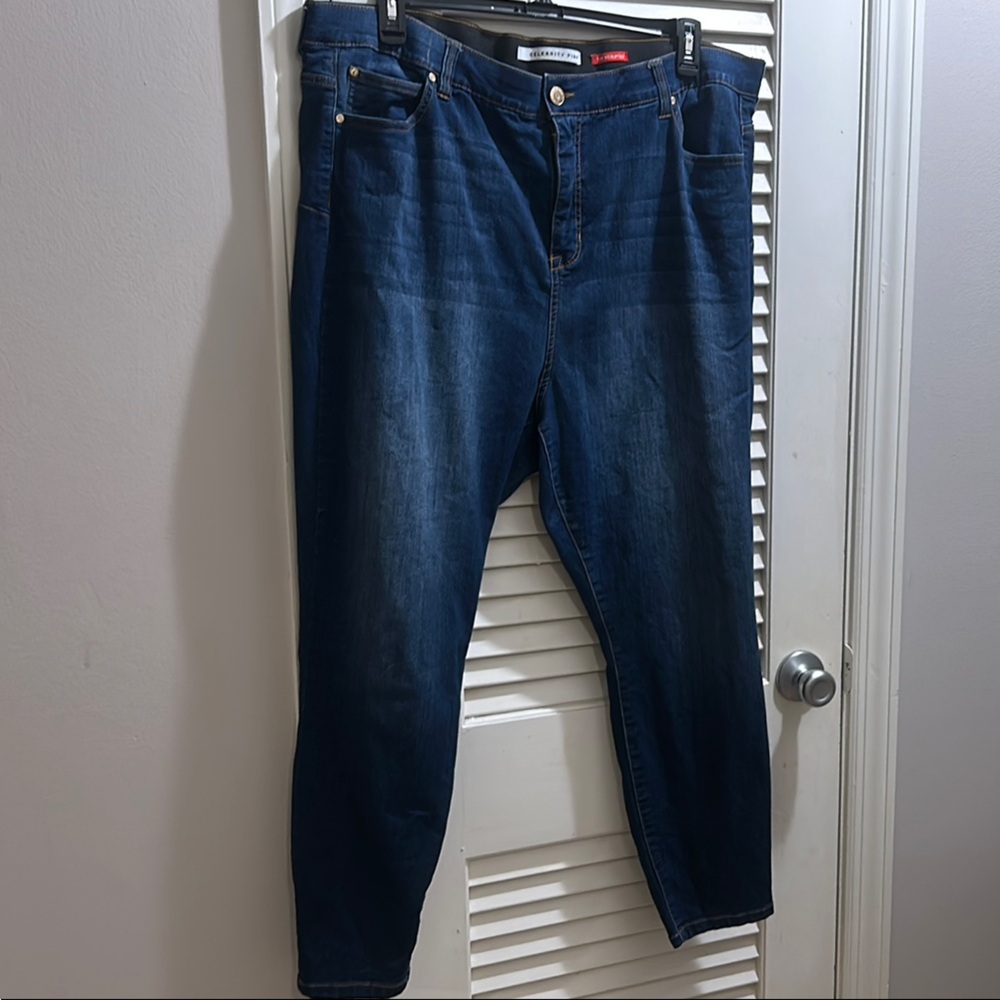 Celebrity Pink Blue Skinny Jeans